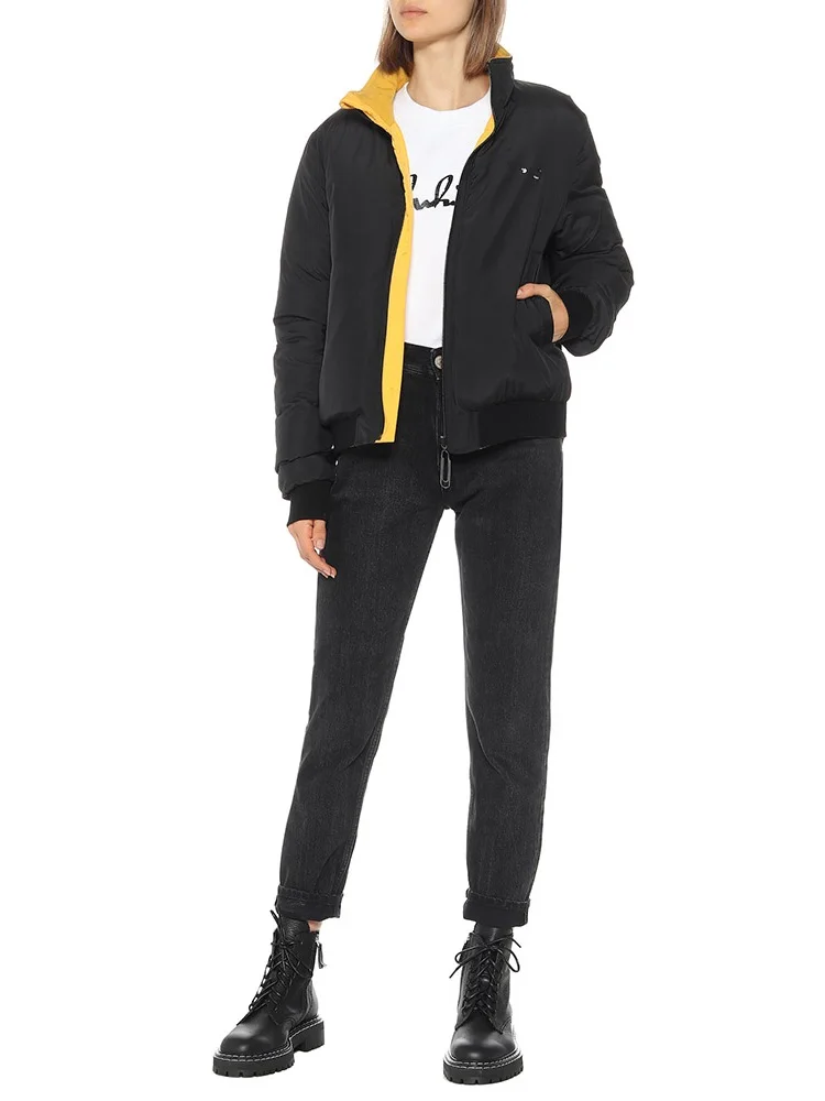 

Женская куртка из ПУ кожи с теплоизоляцией, повседневный пуховик большого бренда из хлопка, новинка 2021, Женское зимнее короткое пальто высо...