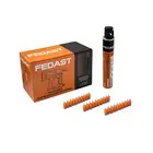 Гвозди 3.0*22 мм для монтажного пистолета с кованым наконечником Bullet point в комплекте с газовым баллоном 165 мм FEDAST