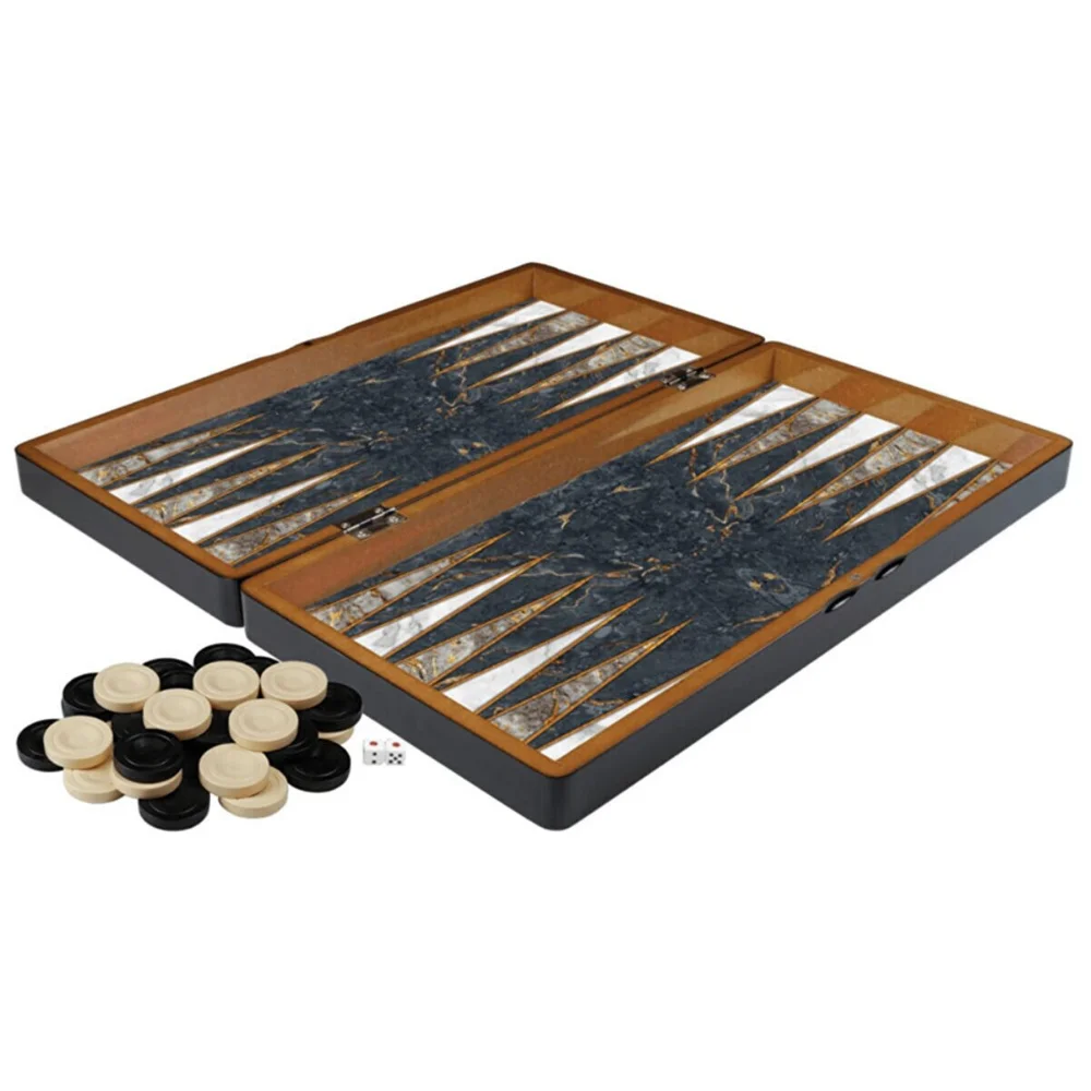 Роскошные Настольные шашки набор чипов из полиэстера с мраморным узором