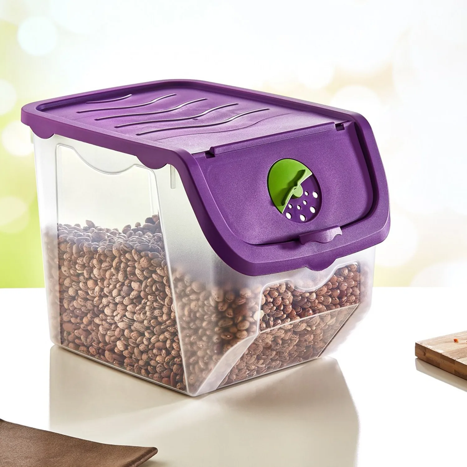 

2021 New Food Container Kitchen Storing Potato Onion Vegetable Box Transparent Plastic garlic box kitchen food Fresh Goods Boxe