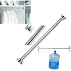 1 шт. настенные раздвижные занавески из нержавеющей стали, регулируемые телескопические полотенца для ванной комнаты, вешалка для одежды