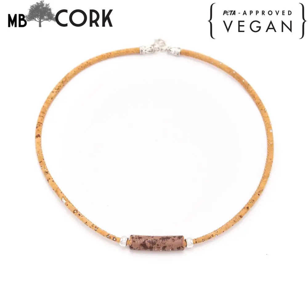 Натуральная пробка сделанная крашеная керамика труба для женщин ожерелье Винтаж