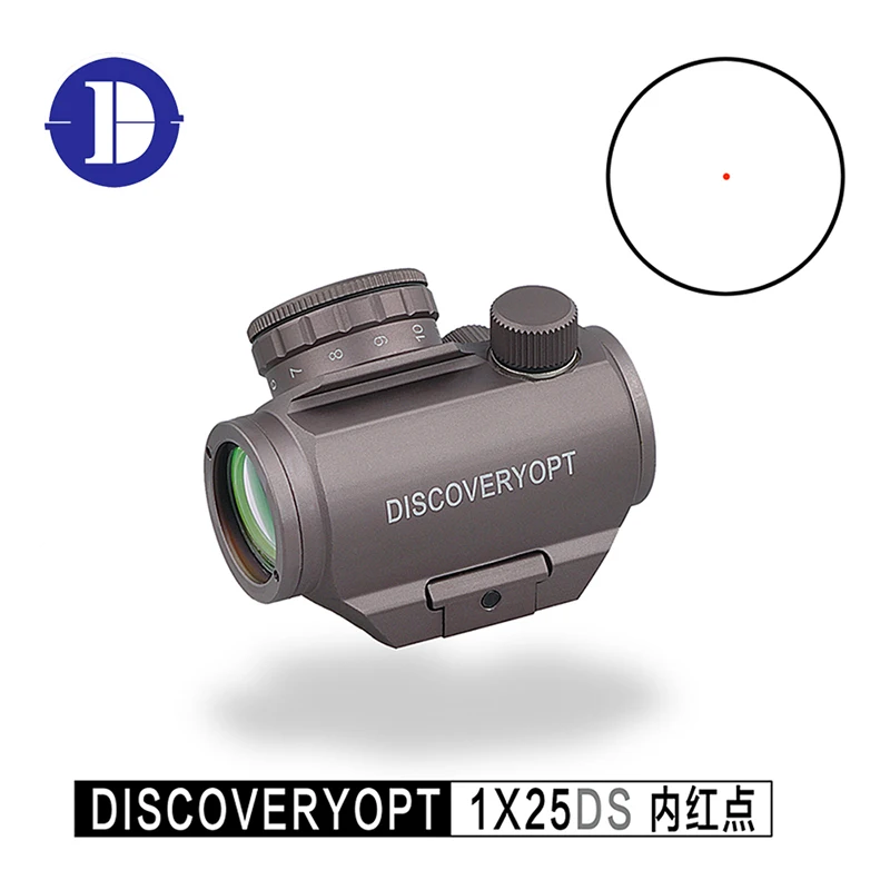 

Оптический прицел Discovery 1X25 DS RMR, коллиматорная точка с красной точкой и 20 мм рейкой для страйкбола, охоты на воздухе