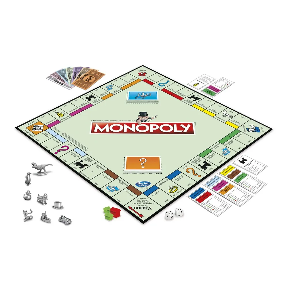 Игра настольная Monopoly Классическая Монополия Обновленная C1009121|board game|monopoly classicgames