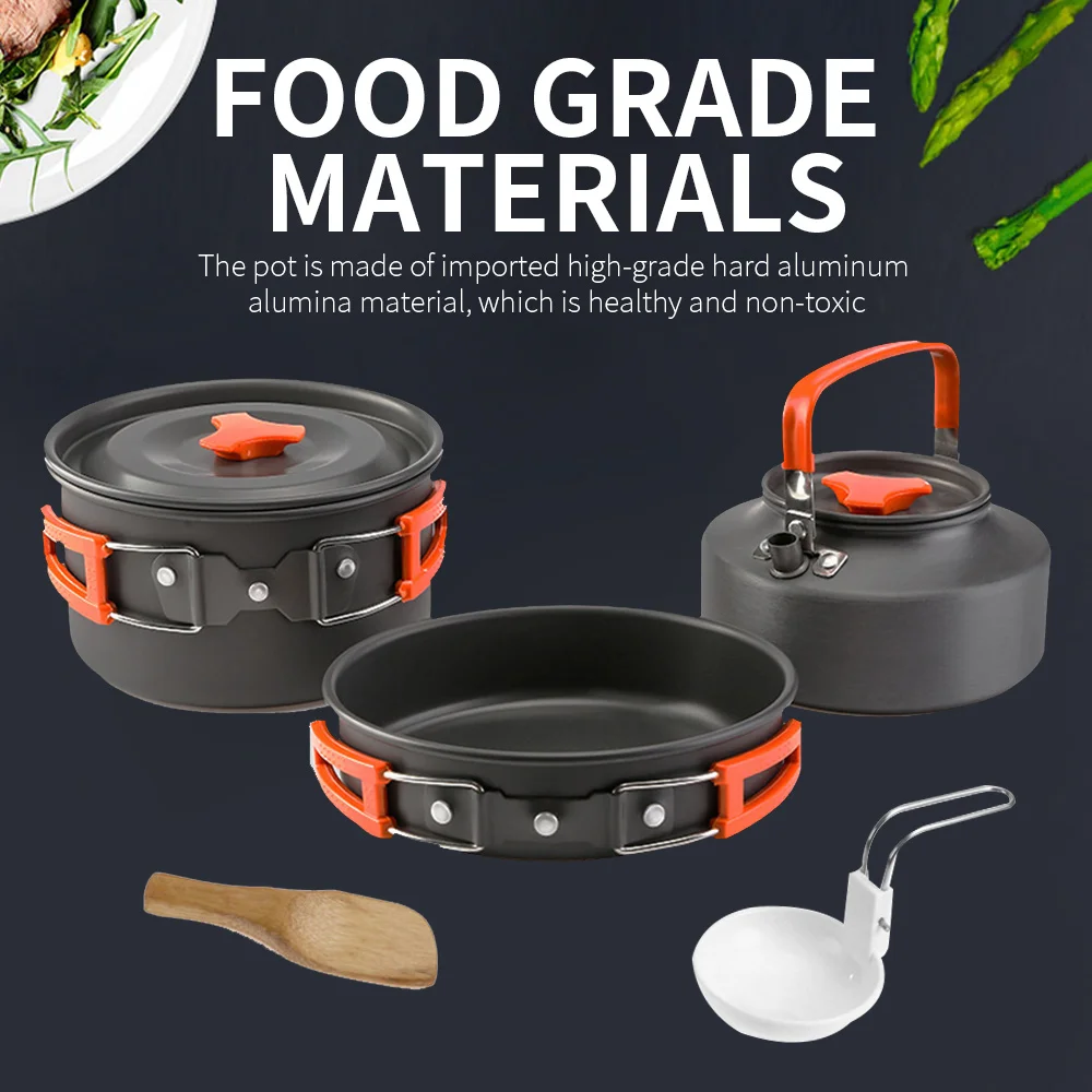 Портативный ультра-светильник набор кухонной посуды для кемпинга кухонная плита