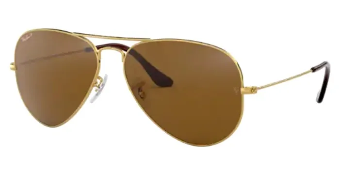 

Rayban Aviator 3025 001/57 58 Vintage Sunglasses Gold Metal Frame Brown Polarized Lenses Unisex Sunglasses 2021