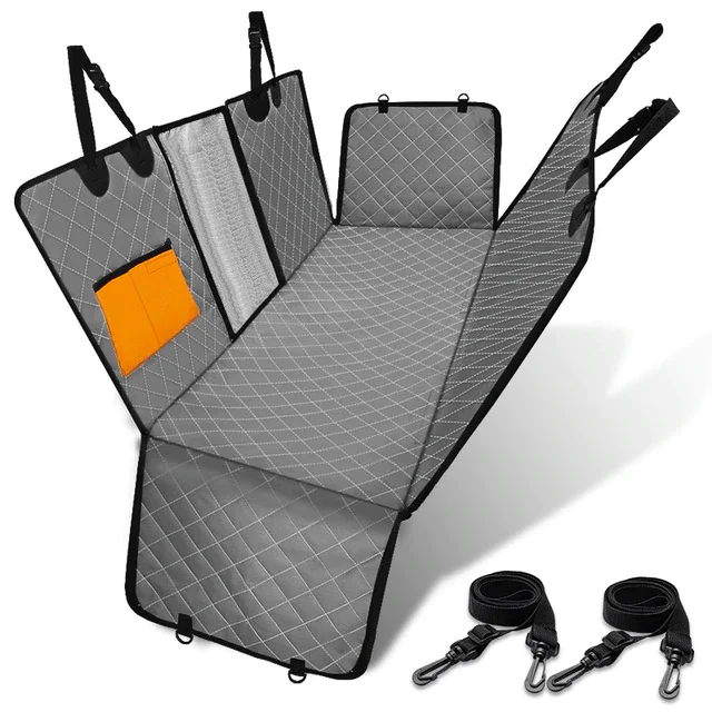 Чехол на автомобильное сиденье для перевозки собак с сеткой гамак молнией и