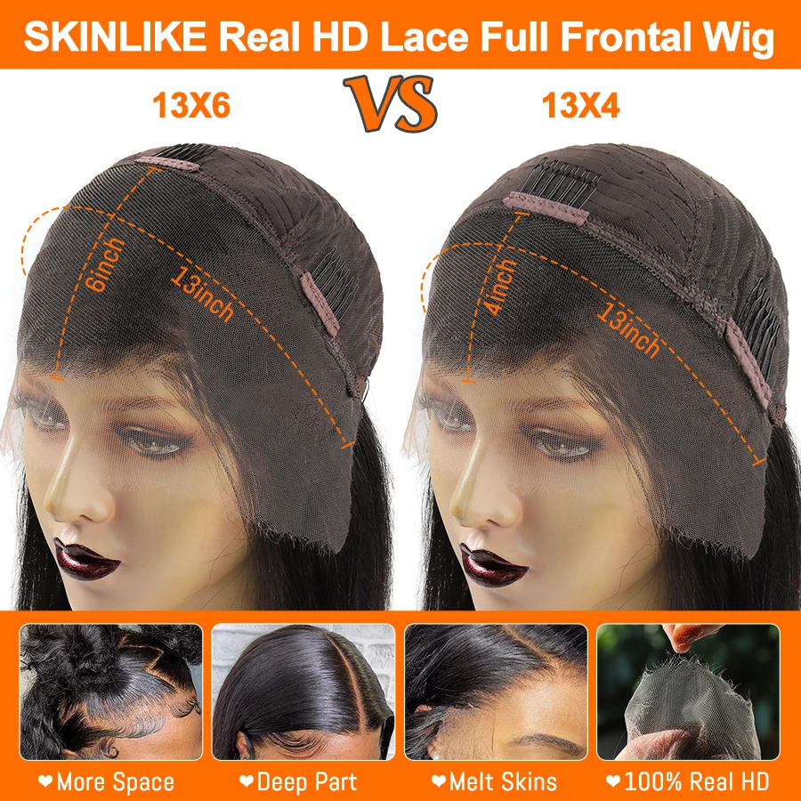 Рисунок 6 - 32 дюйма 13x6 HD полноразмерные фронтальные парики