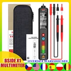 Тестер напряжения BSIDE X1, 2-дюймовый ЖК-дисплей, 3 линии, детектор напряжения, Бесконтактный двухдиапазонный датчик переменного напряжения, провод, тестовый карандаш, вольтметр