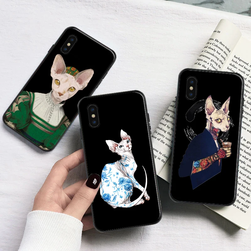 

Cute Cat Interesting Animal Pattern Phone Case For iPhone 13 Pro MAX Mini Funda Coque Carcasa For iPhone 13 Pro MAX Mini