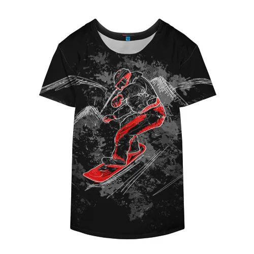 Накидка на куртку 3D Сноубордист для мужчин и женщин спорта отдыха путешествий