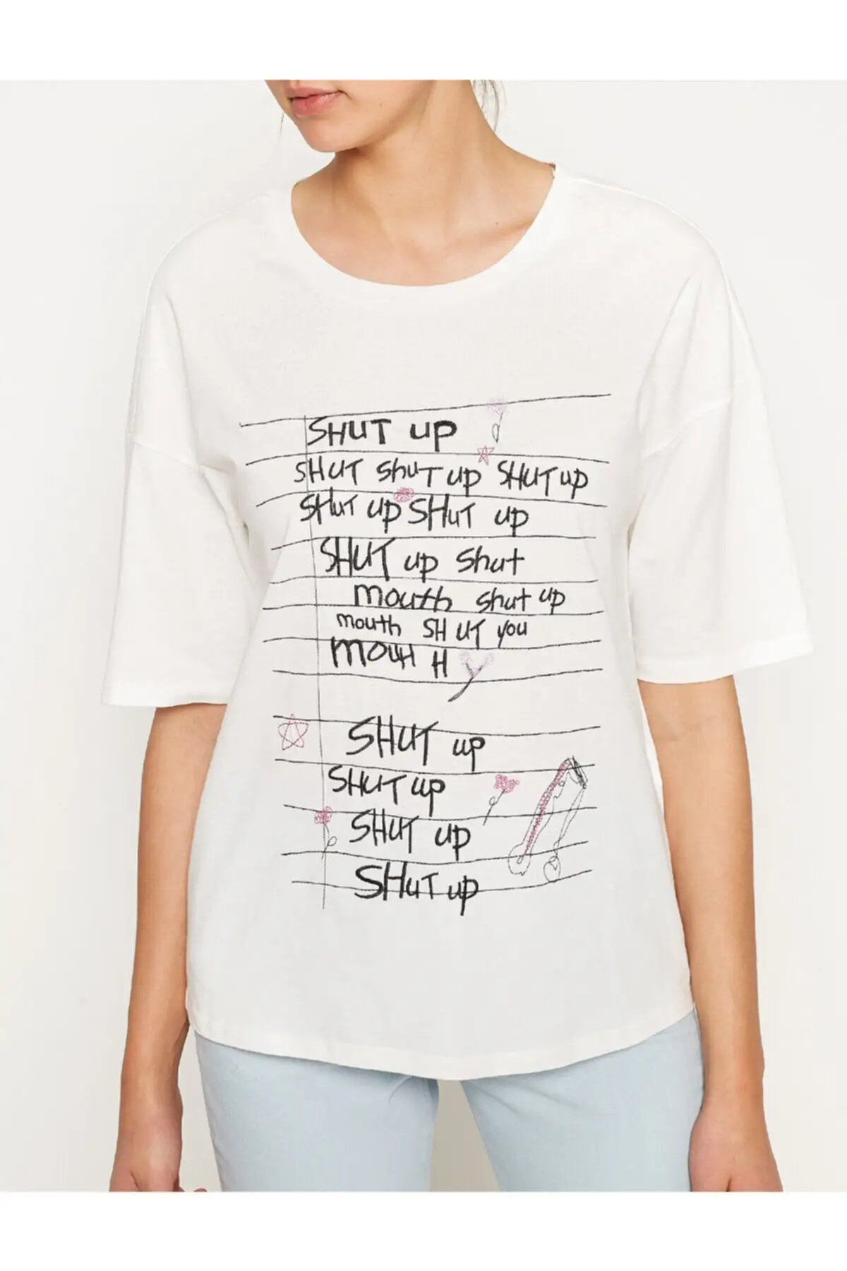 Koton Женская белая футболка 7 YAL11912OK|Футболки| |