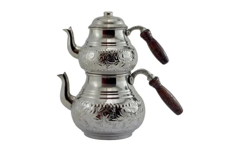 

Tea pot 2 sizes traditional chinese turkish japanese arabic wooden handle