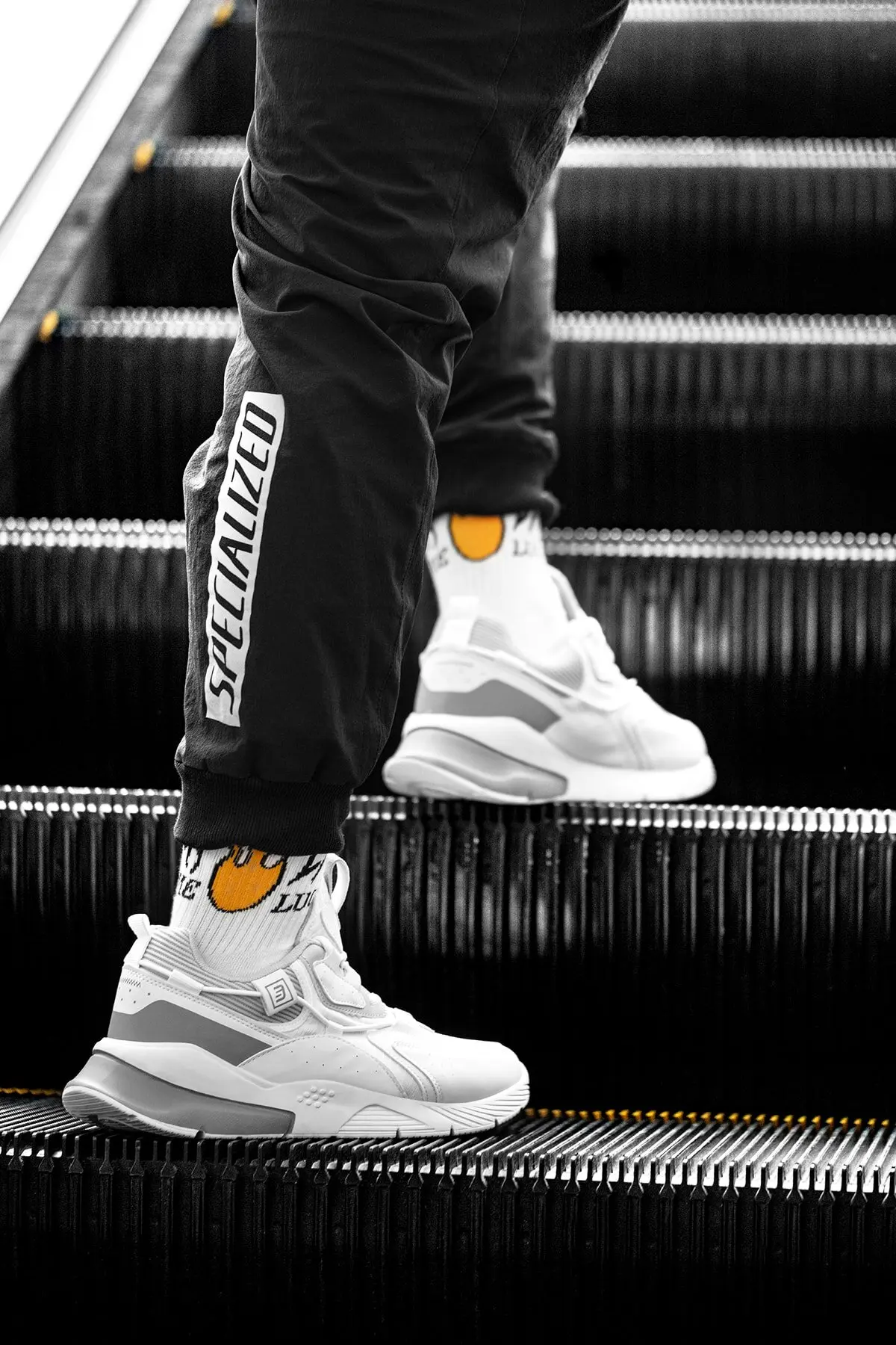 White Ice Men's Sneaker, New Men Ice Sports Sneakers, White Zaptillas Deporte Mujer Tracking Shoes, Black Smoked Men's Sneaker