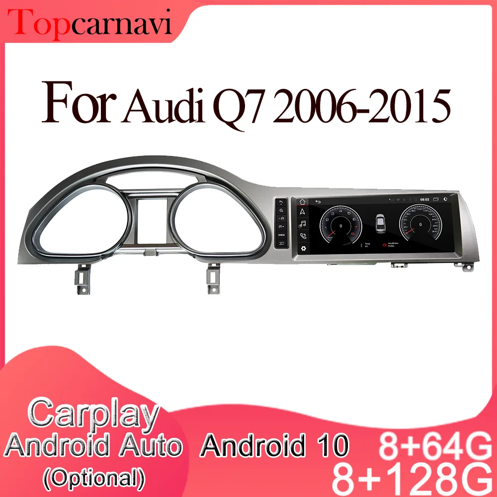 Topcarnavi Android System Play music Smart GPS Glonass navigation Carplay 10.0 Audi Q7(2006 2015) 8U 2din|Автомагнитолы| |