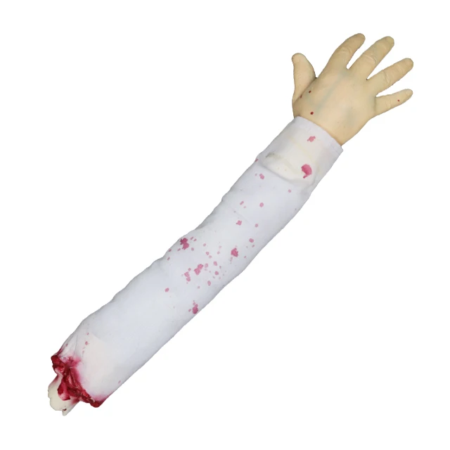 

2021 new products halloween party props /horror bloody severed arm false hand of prank trick halloween decorations