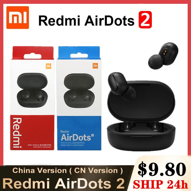 

Bluetooth-наушники Redmi Airdots S, TWS беспроводные Bluetooth-наушники с ИИ управлением, Xiaomi AirDots 2, гарнитура с микрофоном, шумоподавление