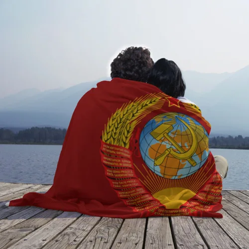 Плед 3D Герб СССР|Покрывало| |