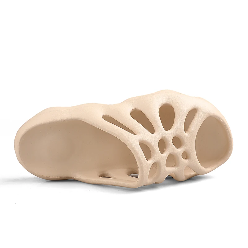 Пляжные шлепанцы унисекс летняя дышащая обувь желе без застежки с перфорацией