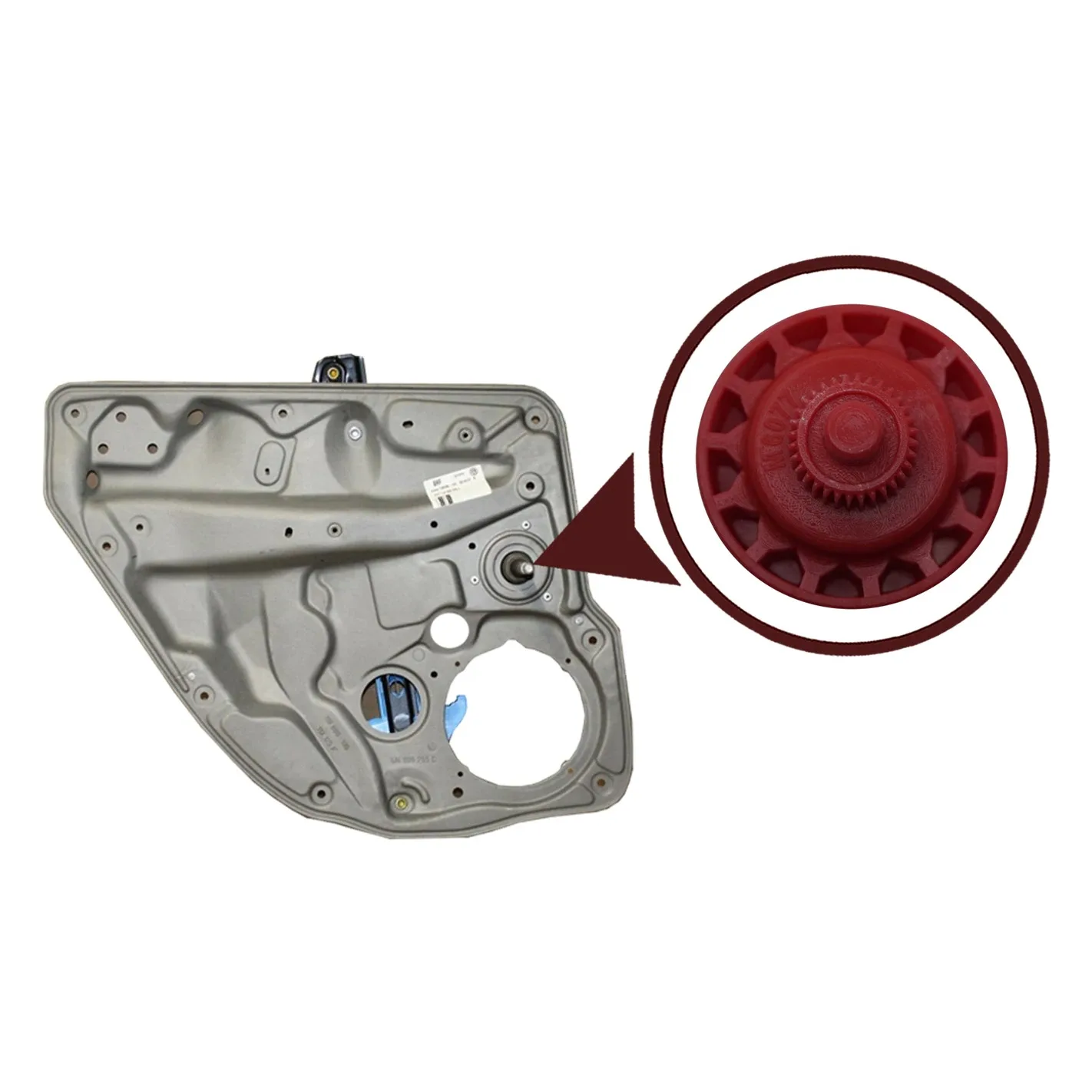 

Free Shipping Auto Parts Manual Rear Window Regulator Lifter Inner Gear 1J4839729J, 6Q4839462 For VW Volkswagen Golf 4 Bora Polo