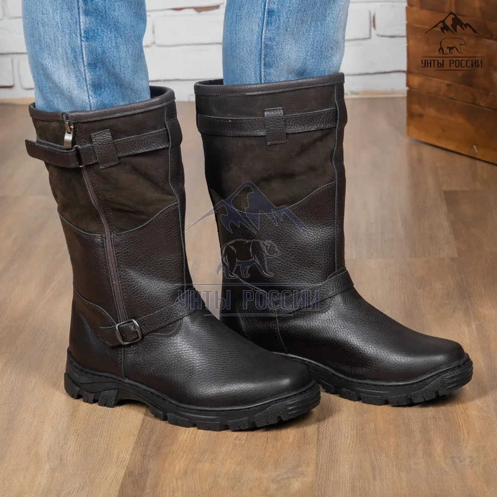 Монголки мужские натуральные на замке монгольские зимние сапоги унты
