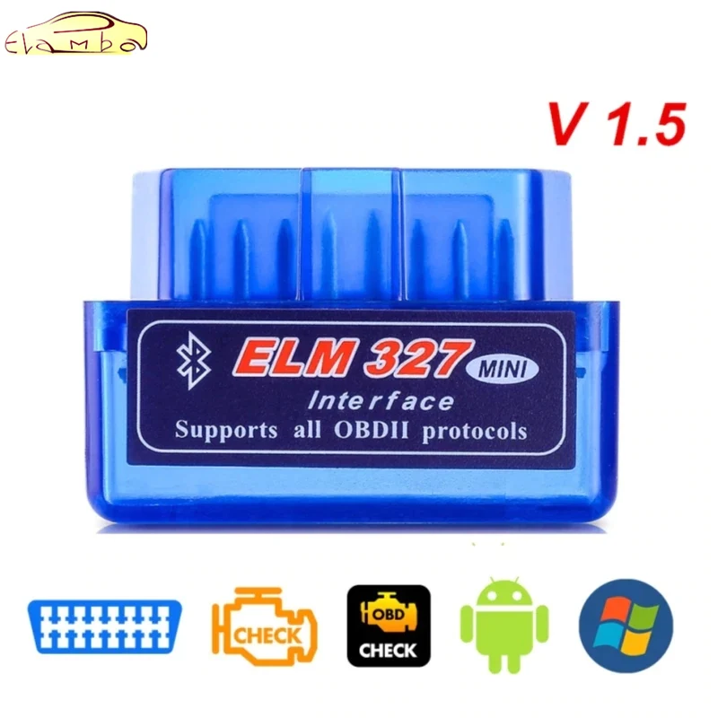 Новый OBD V2.1 V1.5 мини ELM327 OBD2 Bluetooth Авто сканер OBDII 2 автомобилей ELM 327 Тестер