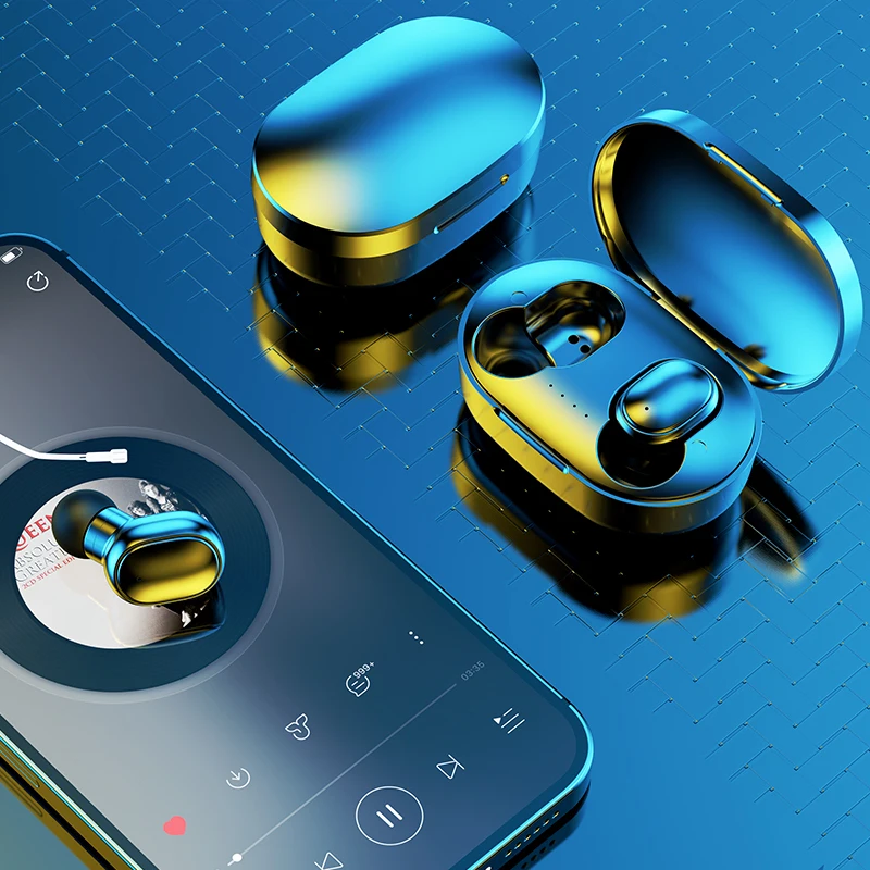 

Беспроводные спортивные наушники TWS, Bluetooth наушники со светодиодным дисплеем и управлением клавишами, водонепроницаемая гарнитура с шумопо...