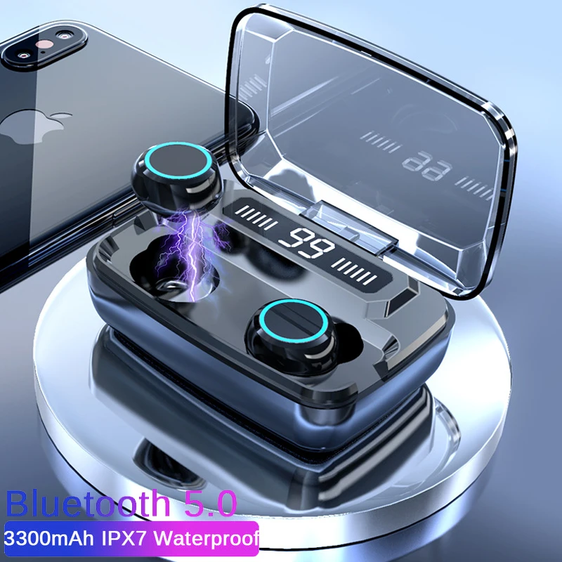 MOLO True Беспроводной наушники TWS Bluetooth HD вызова стерео гарнитура Шум шумоподавления