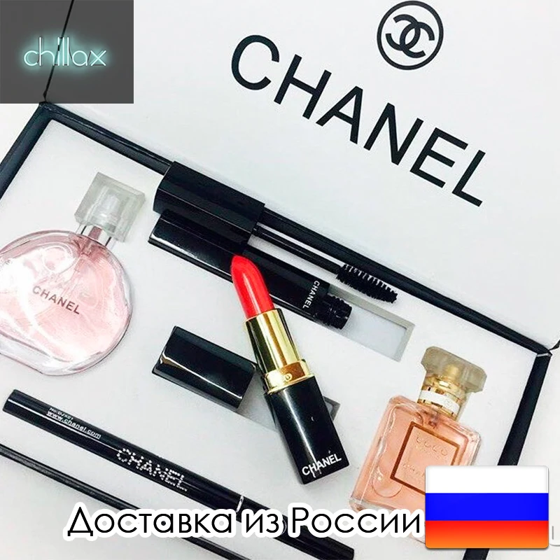 Подарочный набор косметики CHANEL 5 в 1 6в1 тушь туалетная вода Chance Tender Coco Mademoiselle 15мл
