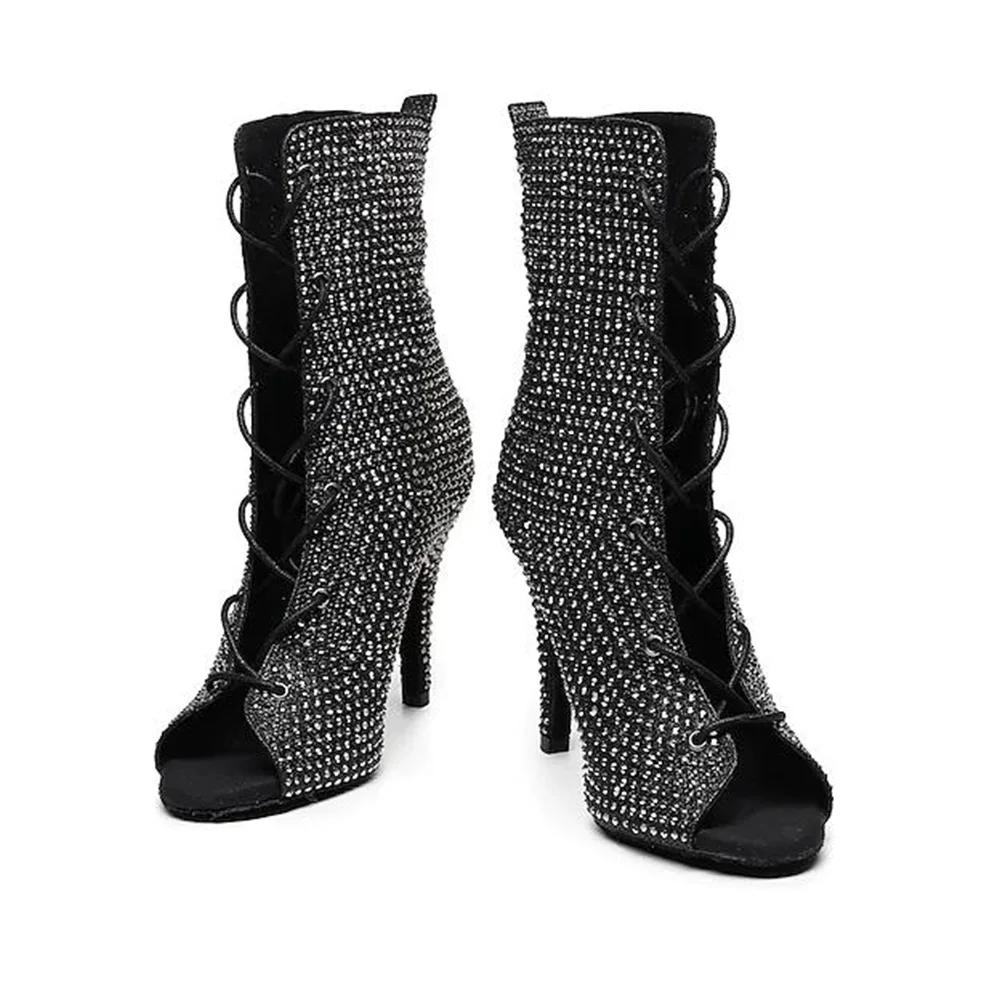 Elegant Women'S Sneakers High Heels Dance Boots 2022 New  Free Shipping Princess Shoes Girl  Dancing Shoes For Women Latino