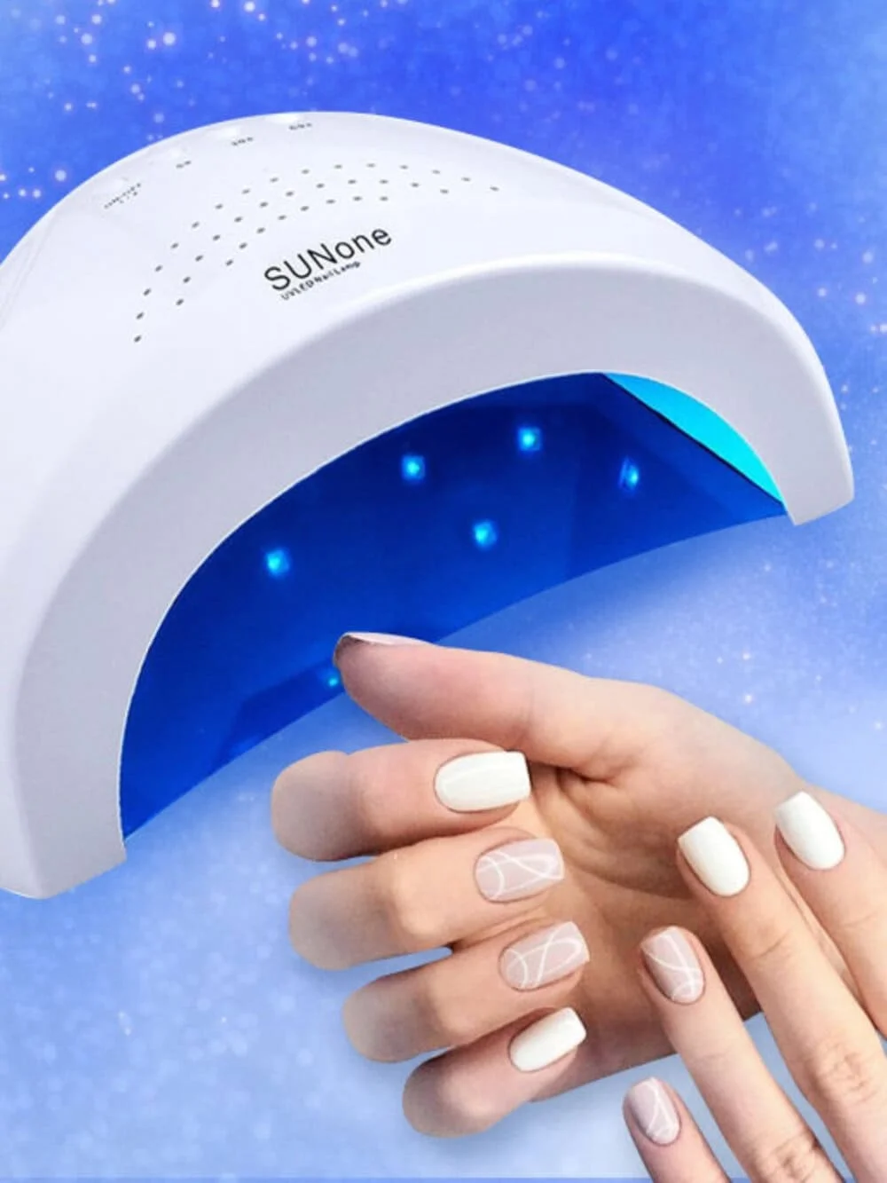 Лампа ультрафиолетовая UV/LED лампа SUN1 (SUN one) 48 Вт (белая) для ногтей маникюра