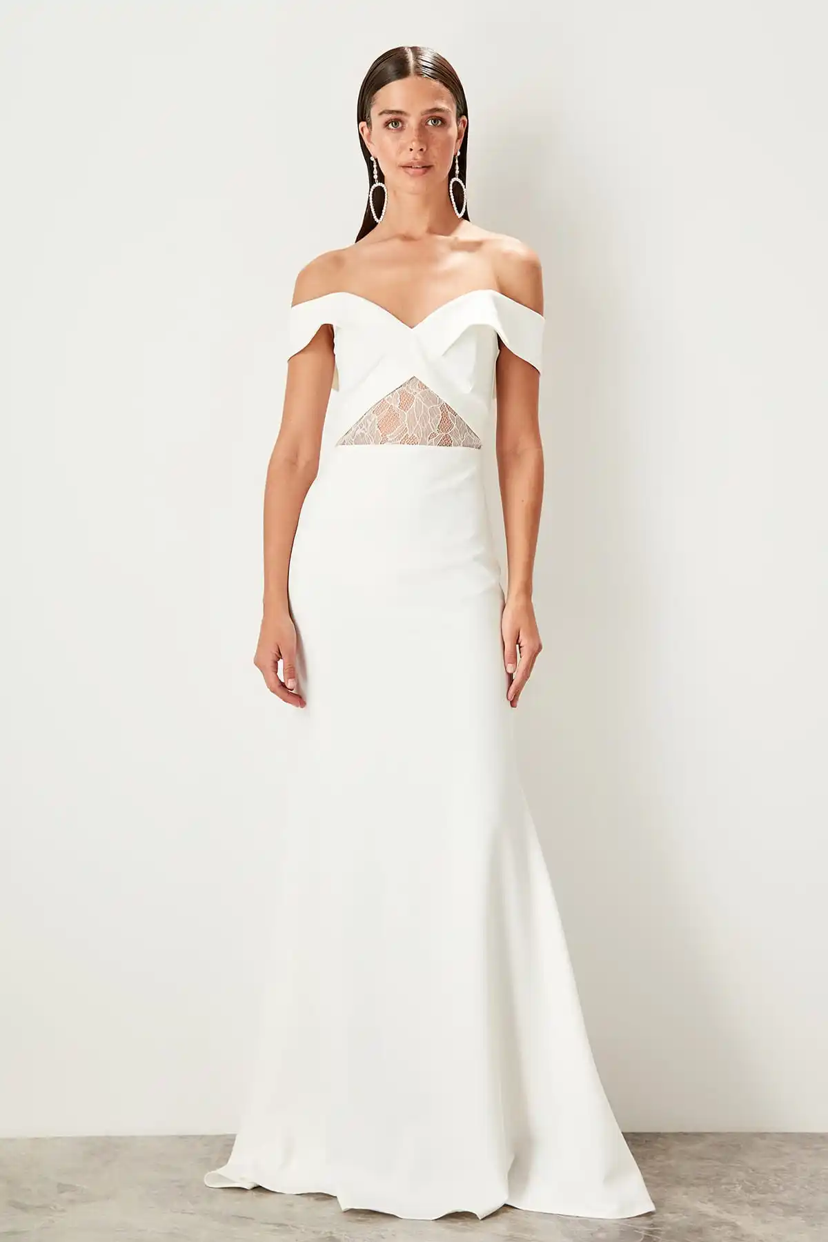 Trendyol Carmen Collar Evening Dress TPRSS19FZ0276 | Свадьбы и торжества