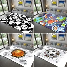 Коврик с 3D рисунком животных из мультфильмовбаскетболафутбола, ковер для гостиной, современный Противоскользящий Декоративный Напольный коврик, детский игровой коврик