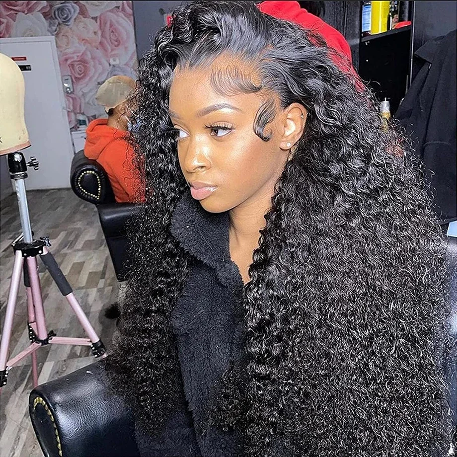

Water Wave Lace Front Wig Full Lace Front Human Hair Wigs For Black Women 30 34 Inch HD Wet And Wavy Loose Deep Wave Frontal Wig