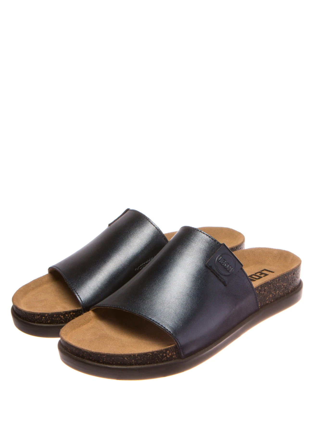 1205 | Женские тапочки сабо (темно синий)|Тапочки|