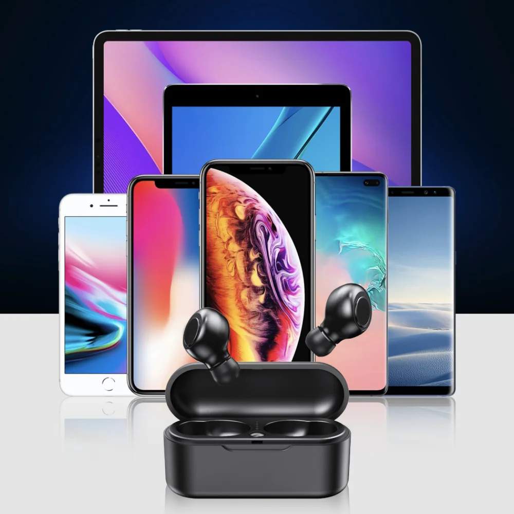 Wireless mini headphones / Беспроводные мини наушники. Bluetooth наушники со стерео звуком и