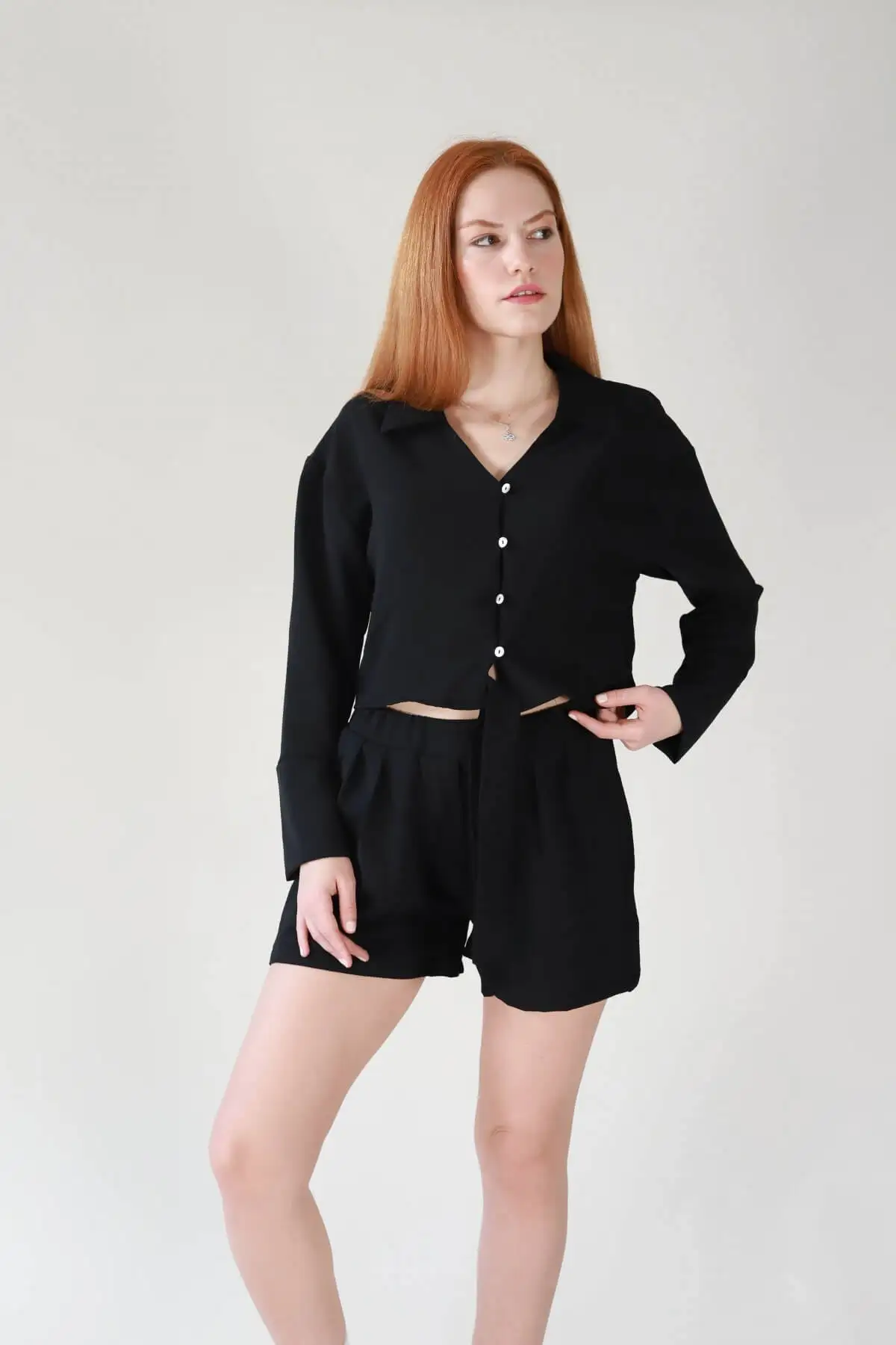 

White Shirt Shorts Suit 2022 Spring-Summer New Season High Quality