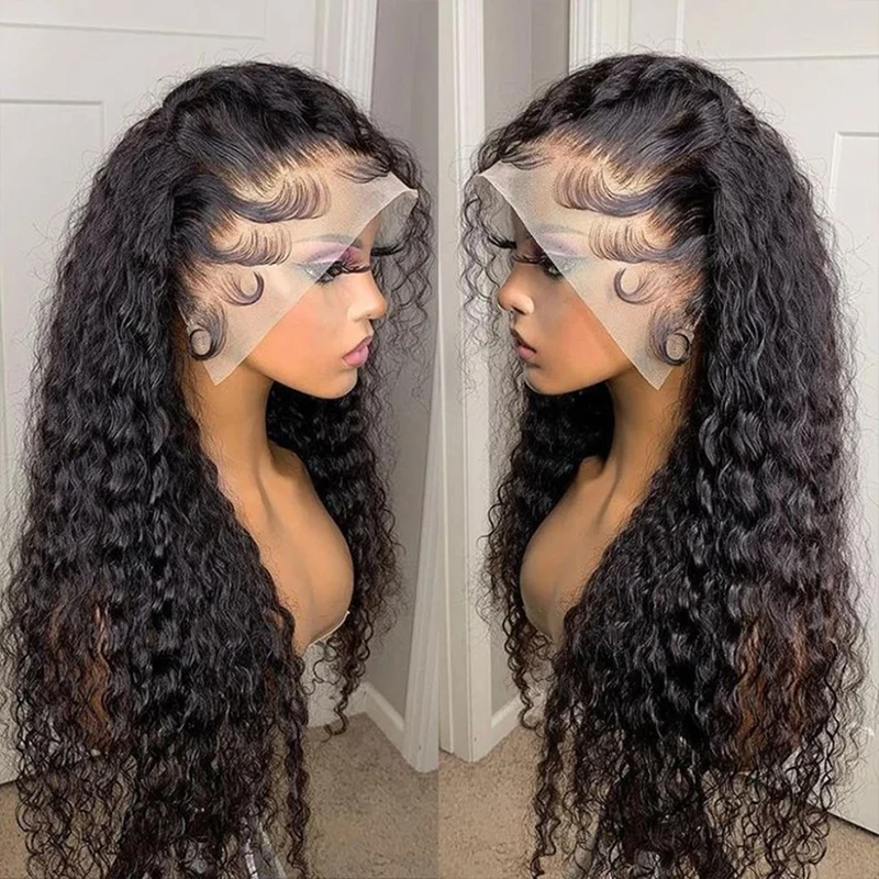 

Synthetic Lace Front Wig 26Inch 180% Density Middle Part Curly Synthetic Hair Wigs Synthetic Wigs for Black Women Party Wig