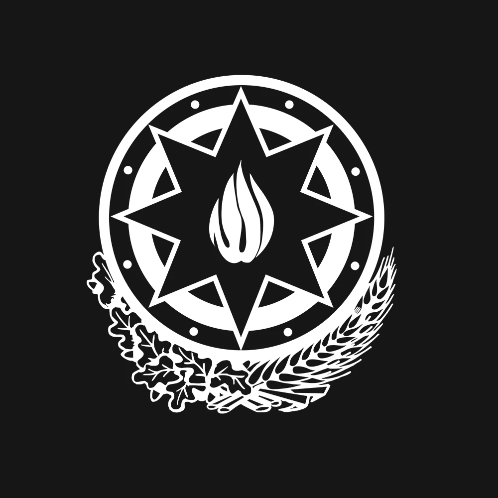 Наклейка на автомобиль. "Герб Азербайджа" (Автомобильные товары). машину. Car