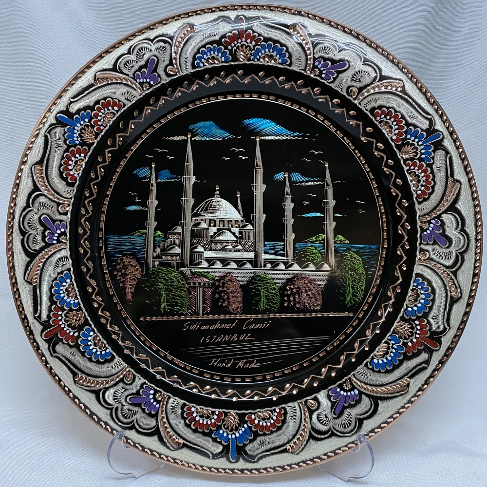 Аутентичная настенная декоративная пластина ручной работы подарок мечети