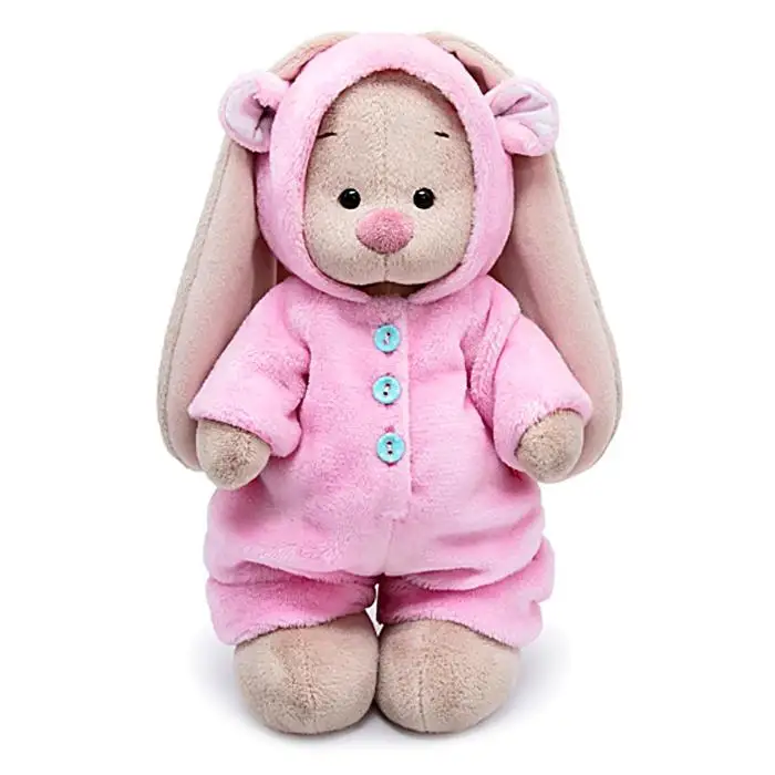 Мягкая игрушка Зайка Ми в меховом комбинезоне 32 см | Игрушки и хобби