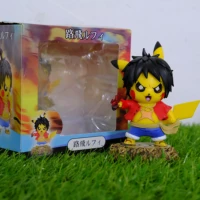 pokemon gk onepiece kawaii anime figure pikachu cos monkey d luffy model toys for children encanto collection birthday gift