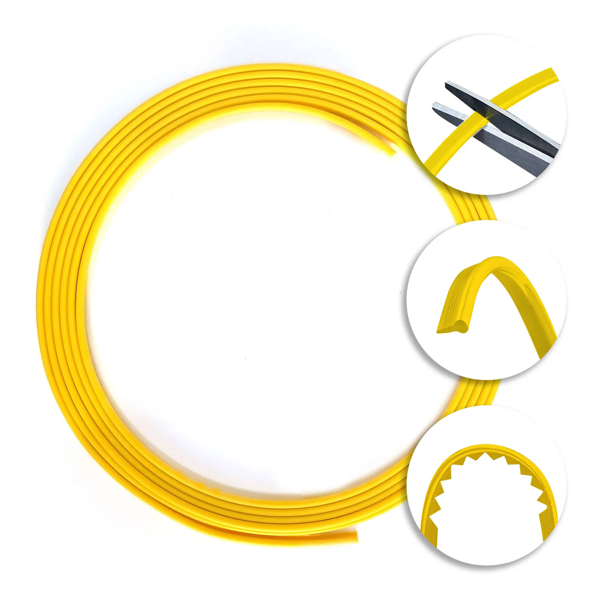 Отделка полосы профиль блокировки интерьера автомобиля желтый | Автомобили и