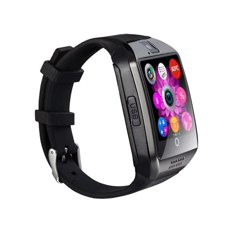 Умные часы CARCAM SMART WATCH Q18 BLACK подсчет калорий уведомления | Электроника