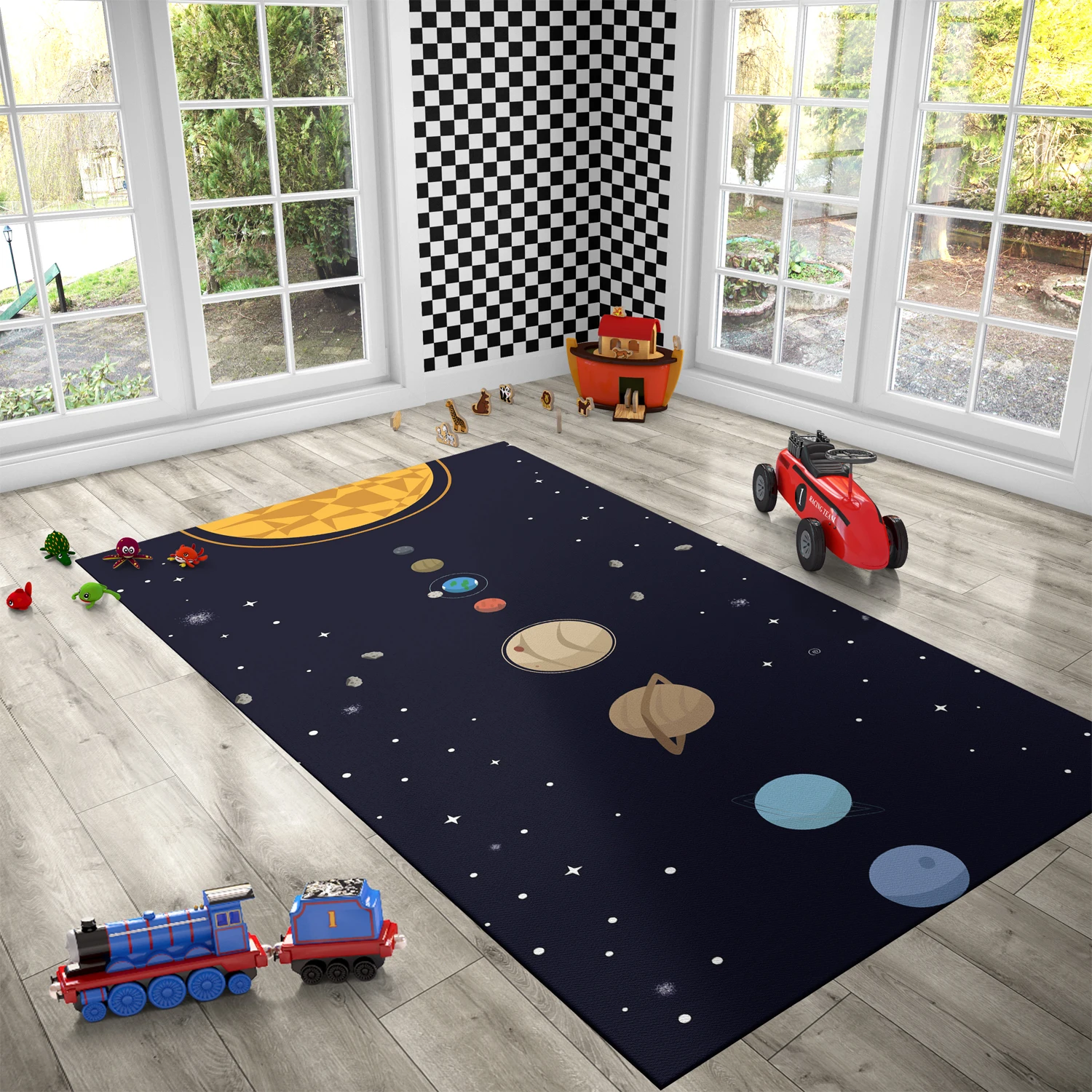 

Planet Patterned Carpet ,Non Slip Floor Carpet,Teen's Carpet,Kid's Carpet,Turkish Rug