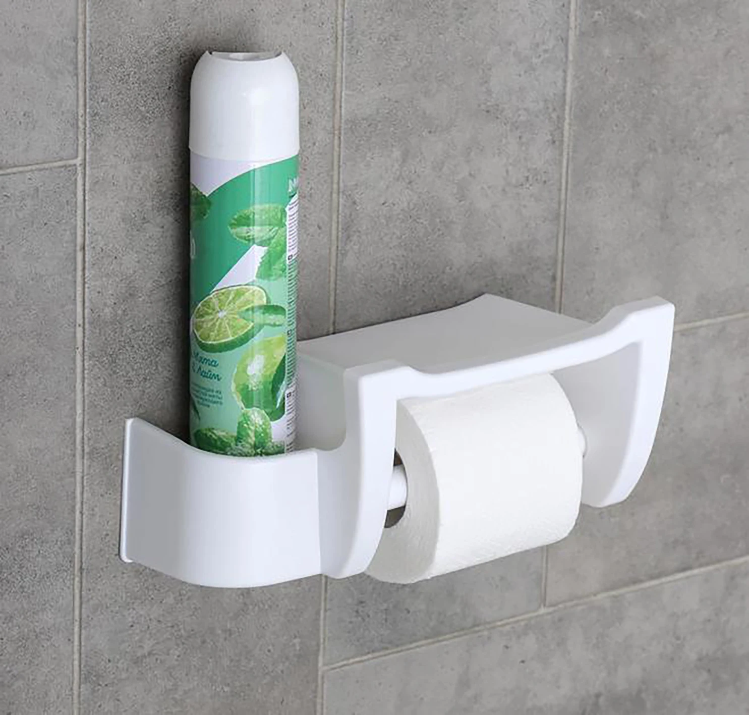 Полка для туалета с держателем туалетной бумаги &quotMira&quot цвет: белый 26 х 12 3 см | Дом