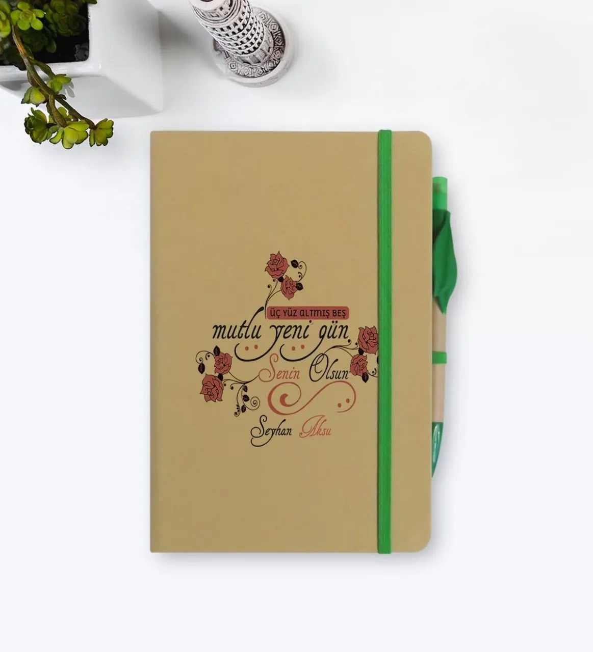 Personalized 365 Happy New Day Notebook and Seeded Pen Gift Set-5 | Канцтовары для офиса и дома