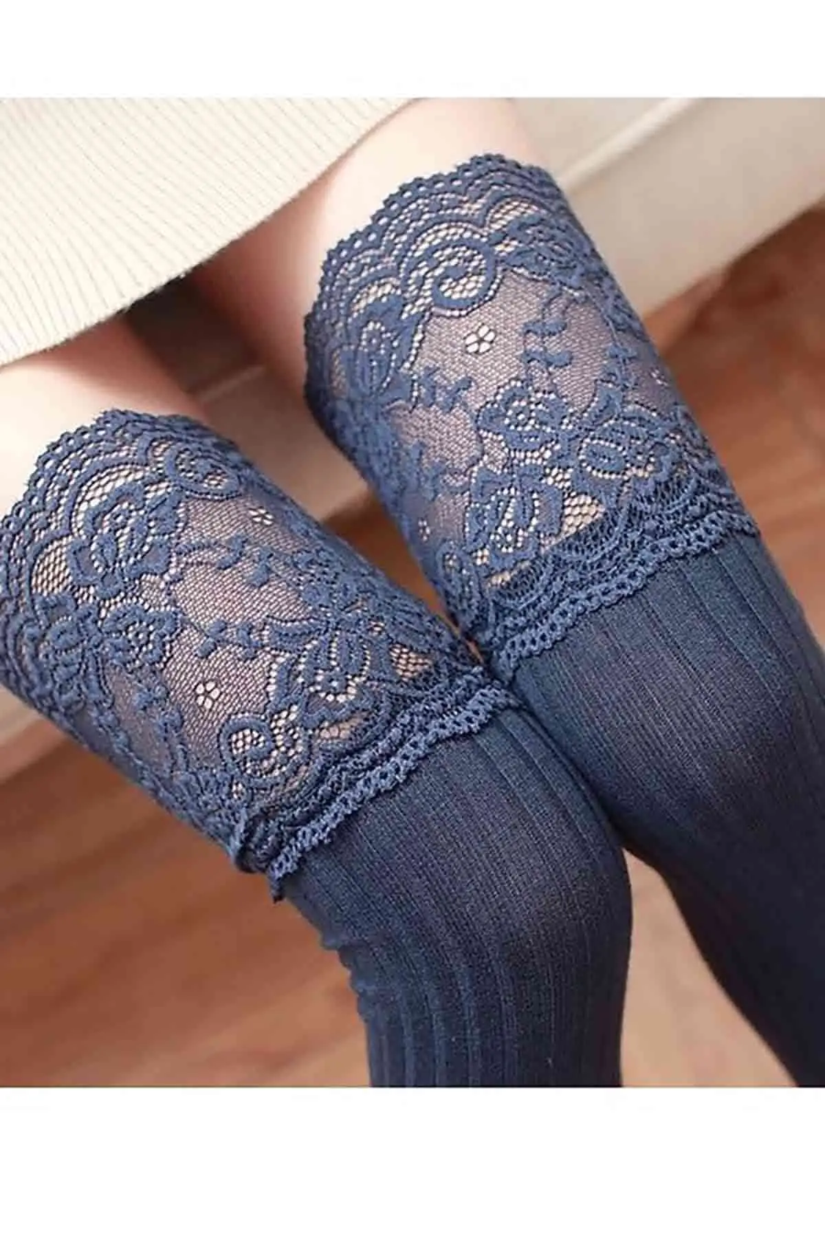 

Merry See Garter Socks Perfumed Lace Mesh Above Knee Sexy Goth stockings harness lingerie suspender belt gothic clothes 2021