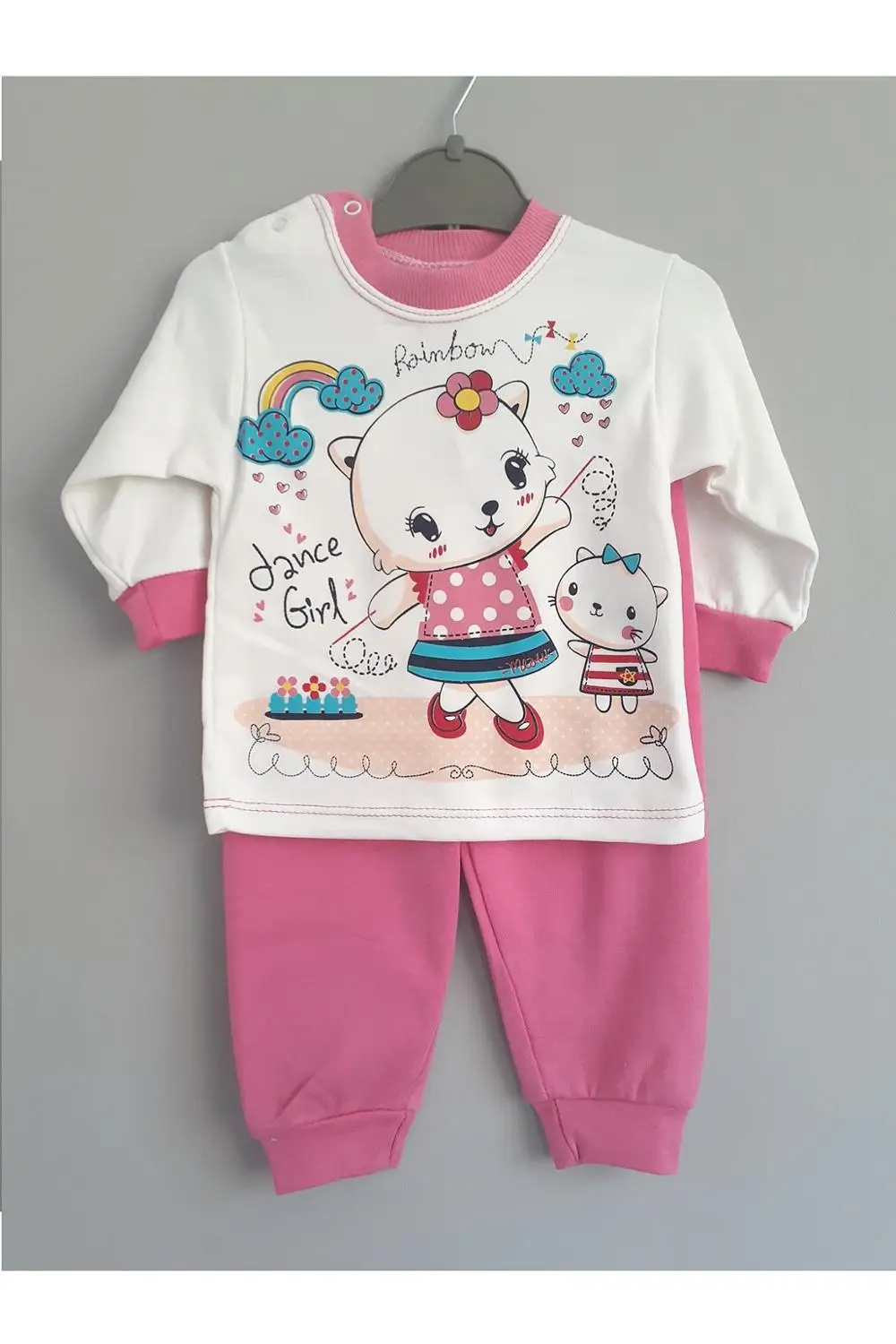 

Детский набор из 2 предметов с радужным принтом Jaju Baby