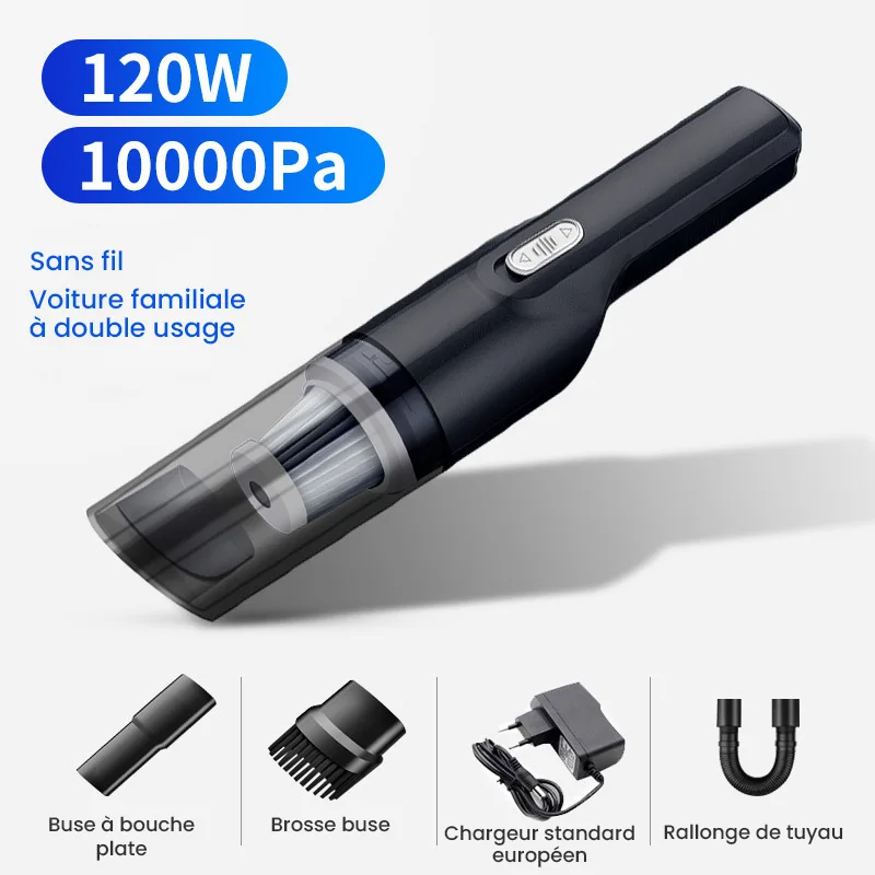 10000pa Car Vacuum Cleaner 120W Wireless Handheld Mini Vaccum Cleaner For Car Home Desktop Cleaning Portable Vacuum Cleaner